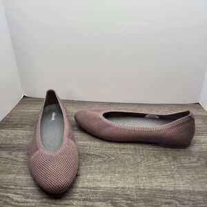 Allbirds Tree Breezers Point Knit Ballet Flats Women 8 Harvest Rose Mauve